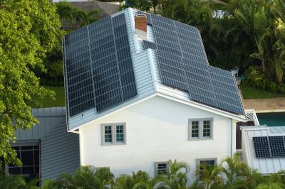 Solar Panel Array on Roof